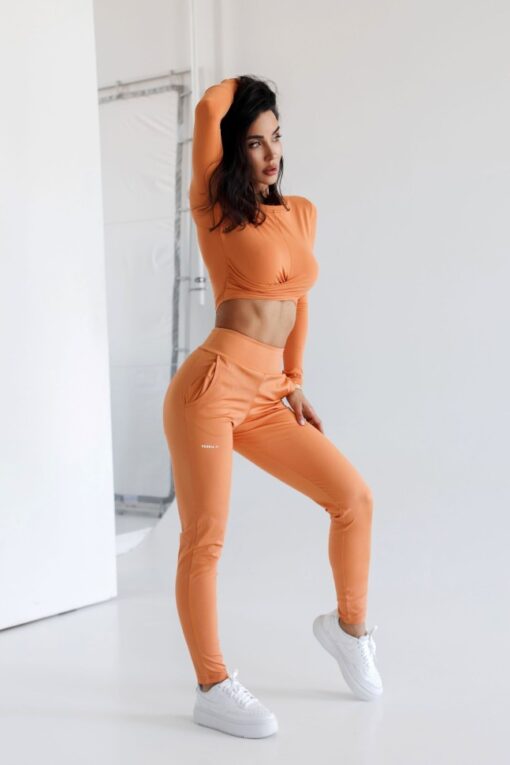 Штани Shiny Slim Fit Leggings Pants SLEEK Orange 482 - Зображення 3
