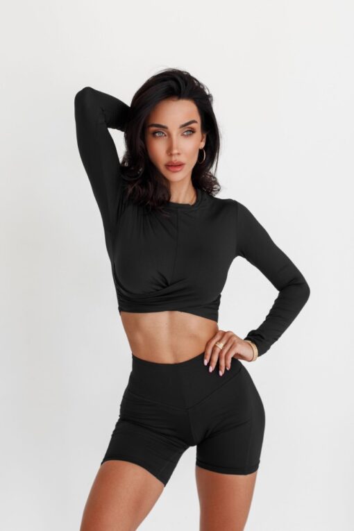 Велосипедки High Waisted Biker Shorts ELITE Black 467 - Зображення 2