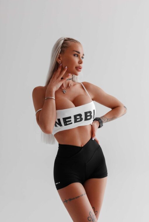Топ Nebbia Bandeau bra BACK CHECK White 612 - Зображення 5