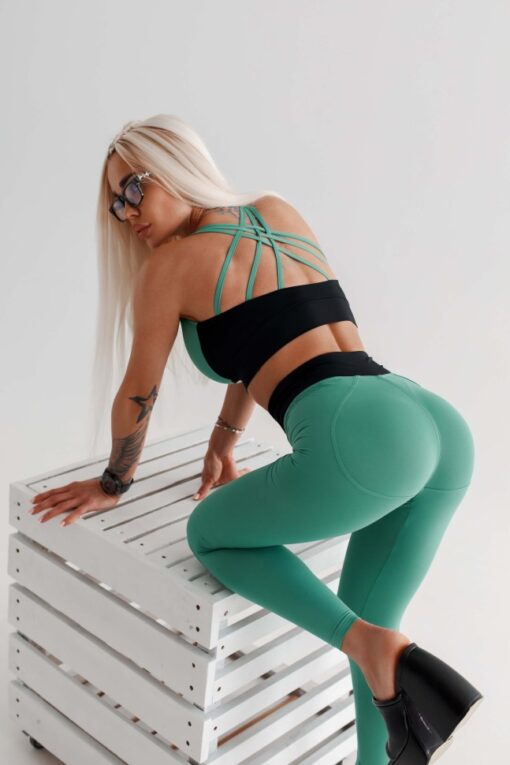 Легінси High Waisted Designer Leggings SIGNATURE Green 463 - Зображення 9