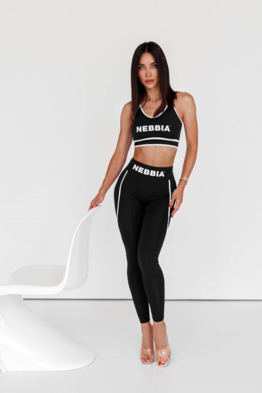 Топ Nebbia Medium support sports bra MY RULES Black 608 - Зображення 4
