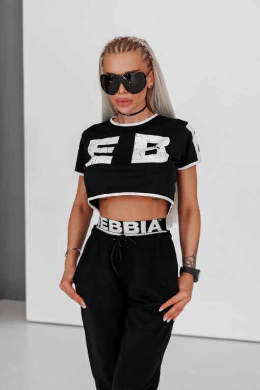 Топ Nebbia Oversized crop top GAME ON Black 610 - Зображення 4