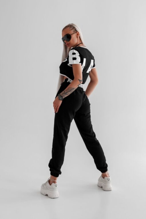 Топ Nebbia Oversized crop top GAME ON Black 610 - Зображення 5