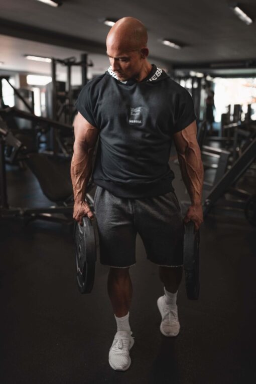 Безрукавка Nebbia NO LIMITS Rag Top with a Hoodie Black 175 - Зображення 4