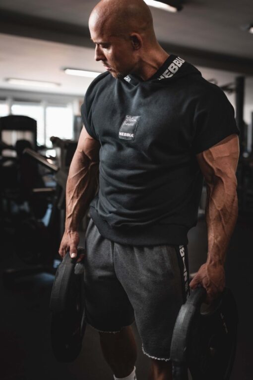 Безрукавка Nebbia NO LIMITS Rag Top with a Hoodie Black 175 - Зображення 5