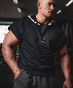 Безрукавка Nebbia NO LIMITS Rag Top with a Hoodie Black 175