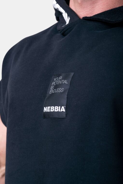 Безрукавка Nebbia NO LIMITS Rag Top with a Hoodie Black 175 - Зображення 11