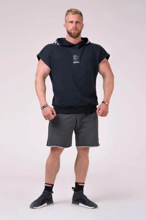 Безрукавка Nebbia NO LIMITS Rag Top with a Hoodie Black 175 - Зображення 12