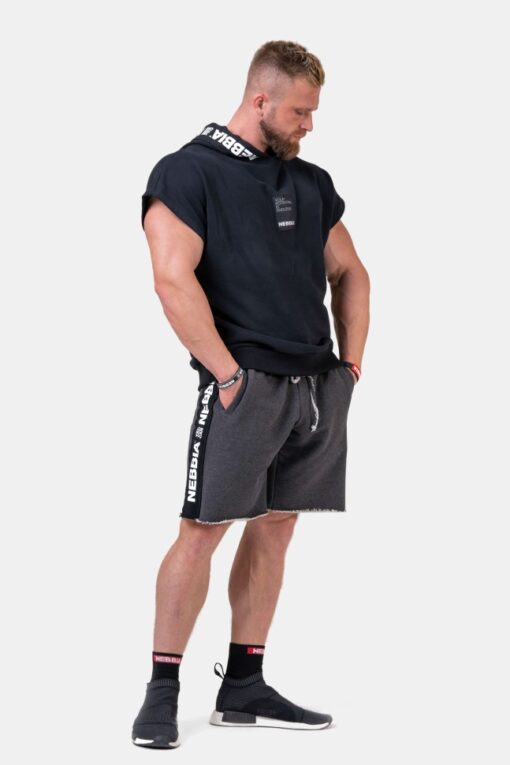 Безрукавка Nebbia NO LIMITS Rag Top with a Hoodie Black 175 - Зображення 14