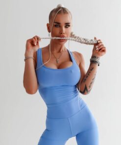 Майка Sporty Slim Fit Crop Tank Top 422 Light Blue