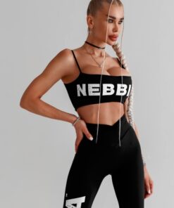 Топ Nebbia Bandeau bra BACK CHECK Black 612