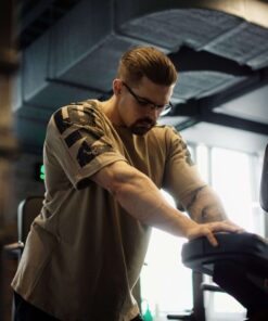 Футболка Nebbia Oversized T-shirt LIFTING CLUB Light Brown 353