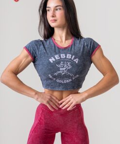 Топ Nebbia Washed Crop Top GOLDEN AGE Black 782