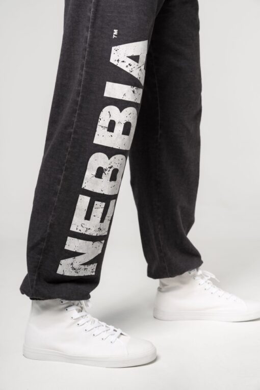 Штани Nebbia Washed-off Gym Sweatpants Baggy Style GYM BRO Black 373 - Зображення 3