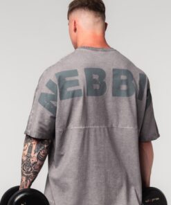 Футболка Nebbia Washed-off Oversized Heavyweight Cotton T-shirt NO SHORTCUTS Light Grey 369