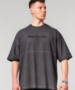 Футболка Nebbia Washed-off Oversized Heavyweight Cotton T-shirt NO SHORTCUTS Black 369