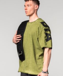 Футболка Nebbia Washed-off Oversized T-shirt LIFTING CLUB Green 368