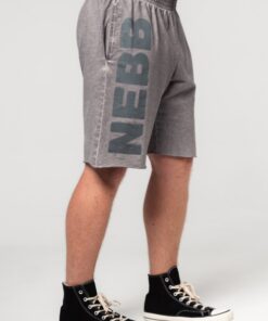 Шорти Nebbia Washed-off Gym Sweatshorts NO BS Light Grey 367