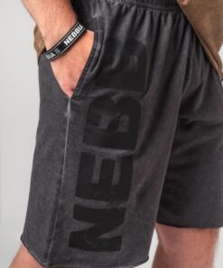 Шорти Nebbia Washed-off Gym Sweatshorts NO BS Black 367