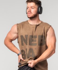 Безрукавка Nebbia Washed-off Tank Top BEASTIN' Light Brown 361