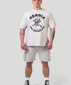 Футболка Nebbia Washed Oversized T-Shirt GOLDEN AGE Light Grey 790