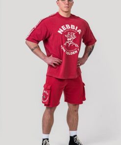 Футболка Nebbia Washed Oversized T-Shirt GOLDEN AGE Red 790