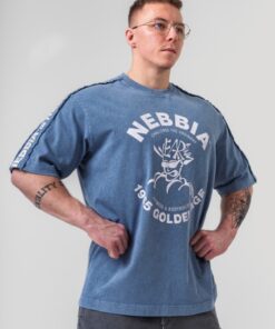 Футболка Nebbia Washed Oversized T-Shirt GOLDEN AGE Blue 790