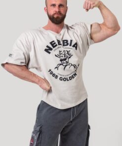 Футболка Nebbia Washed Rag Top GOLDEN AGE Light Grey 788