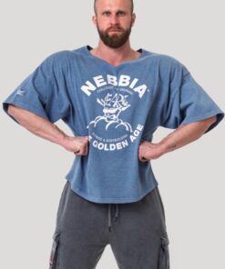 Футболка Nebbia Washed Rag Top GOLDEN AGE Blue 788