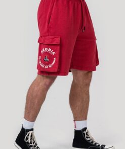 Шорти Nebbia Washed Loose Fit Cargo Shorts LEGACY Red 787